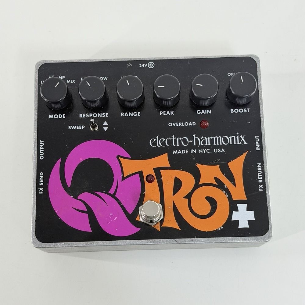 Electro-Harmonix EHX Q-Tron Plus Envelope Filter Guitar Pedal Used QTron +